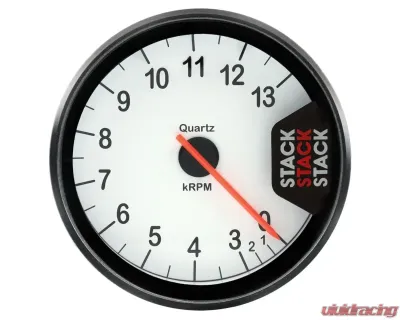 AutoMeter Tacho Clubman 80mm White 0313k RPM - ST200-0313W
