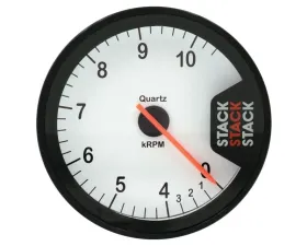 AutoMeter Tacho Clubman 80mm Wht 0410.5k RPM