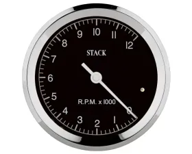 AutoMeter Tacho Classic 80mm Black 12k RPM