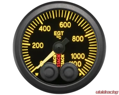 AutoMeter Gauge EGT Pro-Cntrl 52mm Blk 1100deg.C - ST3513