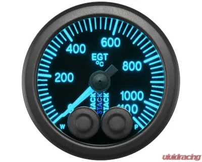 AutoMeter Gauge EGT Pro-Cntrl 52mm Blk 1100deg.C - ST3513