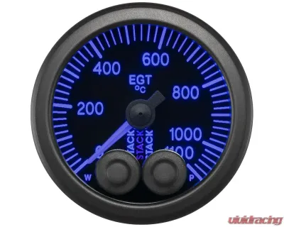 AutoMeter Gauge EGT Pro-Cntrl 52mm Blk 1100deg.C - ST3513