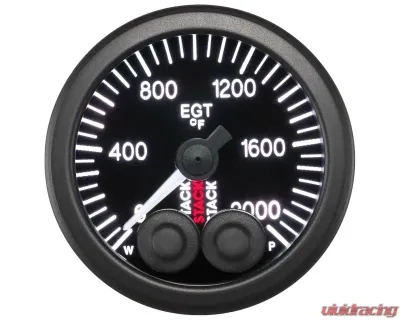 AutoMeter Gauge EGT Pro-Cntrl 52mm Blk 2000deg.F - ST3514