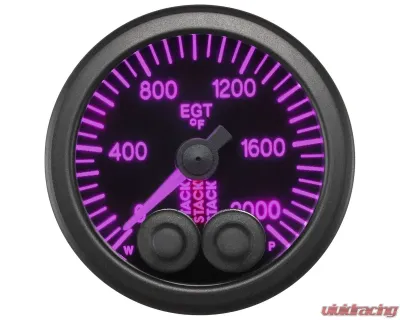 AutoMeter Gauge EGT Pro-Cntrl 52mm Blk 2000deg.F - ST3514
