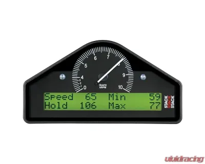AutoMeter Race Display ST8100-F-EC, Pre-Configured Black, 0-4-10K RPM, 7.5"x4"x1.5" - ST8100-F-EC
