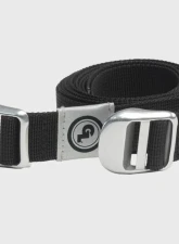 Giant Loop 1 Inch Wide Webbing Black Cinch Straps w/ Polished Aluminum Thumb Lock Fasteners                                     - CINCH - Image 3