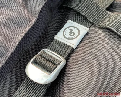 Giant Loop 1 Inch Wide Webbing Black Cinch Straps w/ Polished Aluminum Thumb Lock Fasteners - CINCH