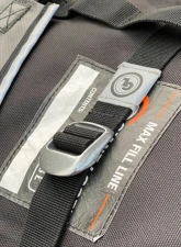 Giant Loop 1 Inch Wide Webbing Black Cinch Straps w/ Polished Aluminum Thumb Lock Fasteners                                     - CINCH - Image 5