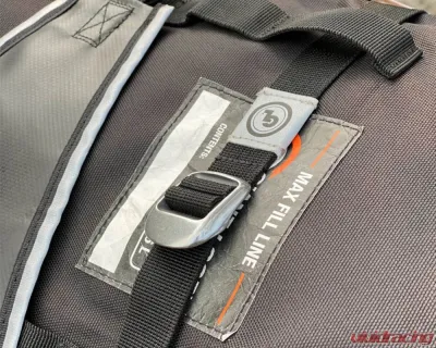 Giant Loop 1 Inch Wide Webbing Black Cinch Straps w/ Polished Aluminum Thumb Lock Fasteners - CINCH