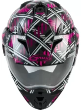 GMAX GM-11S Dual-Sport Pink Ribbon Riders Snow Helmet                                     - G21110403 - Image 2