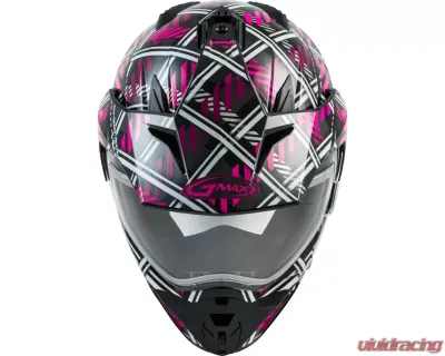 GMAX GM-11S Dual-Sport Pink Ribbon Riders Snow Helmet - G21110403