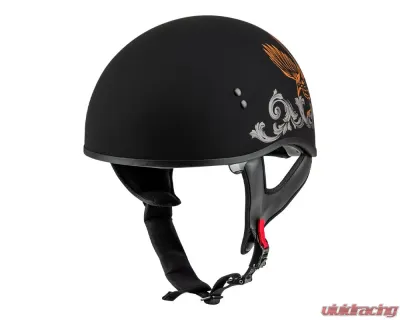 GMAX HH-65 Corvus Helmet Matte Black/Silver/Orange - X-Large - H16510947