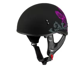 GMAX HH-65 Corvus Helmet Matte Black/Purple/Grey - Large