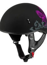 GMAX HH-65 Corvus Helmet Matte Black/Purple/Grey - X-Small                                     - H16510963 - Image 2
