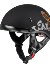 GMAX HH-65 Corvus Helmet w/ Peak Matte Black/Silver/Orange Large                                     - H96510946 - Image 2