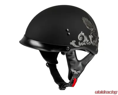 GMAX HH-65 Corvus Helmet w/ Peak Matte Black/Tan - Small - H96510954