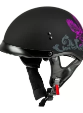 GMAX HH-65 Corvus Helmet w/ Peak Matte Black/Purple/Grey - Small                                     - H96510964 - Image 2