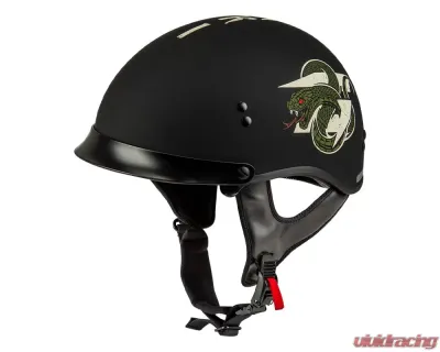 GMAX HH-65 DRK1 Helmet w/ Peak Matte Black/Bone Medium - H965121045