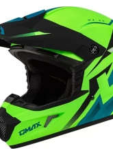 GMAX MX-46 Compound Helmet Matte Hi-Vis Green/Black/Blue 2X-Large                                     - D3464418 - Image 4