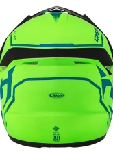 GMAX MX-46 Compound Helmet Matte Hi-Vis Green/Black/Blue 2X-Large                                     - D3464418 - Image 4
