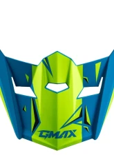 GMAX Youth MX-46Y Unstable Visor Matte Blue/Green YS-YL                                     - G0465182 - Image 2