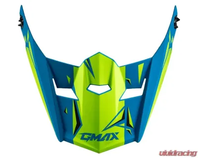GMAX Youth MX-46Y Unstable Visor Matte Blue/Green YS-YL - G0465182