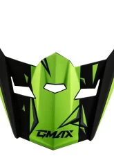 GMAX Youth MX-46Y Unstable Visor Matte Black/Green YS-YL                                     - G0465222 - Image 2