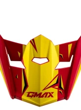 GMAX Youth MX-46Y Unstable Visor Red/Yellow YS-YL                                     - G0465232 - Image 2