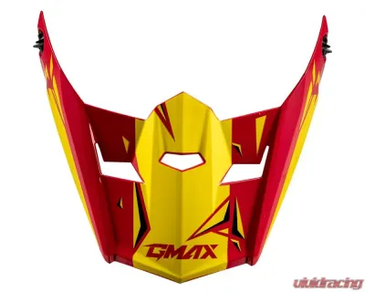 GMAX Youth MX-46Y Unstable Visor Red/Yellow YS-YL - G0465232