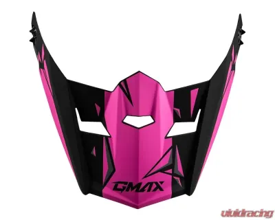 GMAX Youth MX-46Y Unstable Visor Matte Black/Pink YS-YL - G0466172