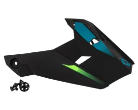 GMAX MX-46 Compound Visor w/ Screws Matte Hi-Vis Green/Black/Blue MD-3X