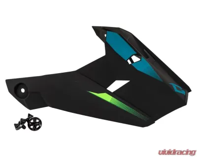GMAX MX-46 Compound Visor w/ Screws Matte Hi-Vis Green/Black/Blue YS-YL - G0464412