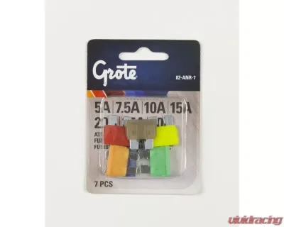 Grote ATC Fuse Assortment Kits 7pcs/Pack - 82-ANR-7