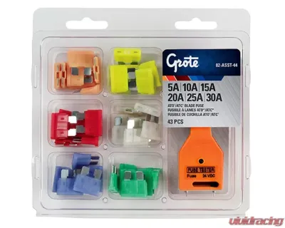 Grote ATC Fuse Assortment Kits Tester 43pcs/Pack - 82-ASST-44