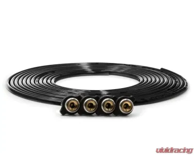 Up Down Air Replacement Black Tire Whip Hose Kit 240" w/ 4 Quick Release Chucks - 340-4100 BLK