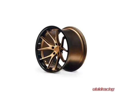 Ferrada FR2 Wheel 20x10.5 5x112 38mm Bronze w/ Gloss Black Lip - FR2201055114BZ38