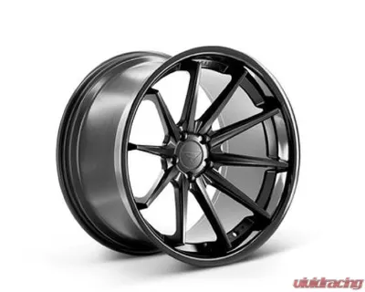 Ferrada FR4 Wheel 20x9 5x114 Matte Black w/ Gloss Black Lip 25mm - FR42095114MB25