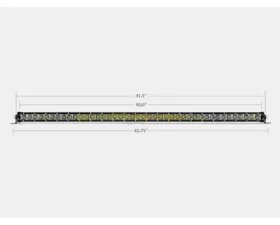 Cali Raised LED 42 Inch Slim Single Row Straight LED Light Bar 20,000 Lumens Amber