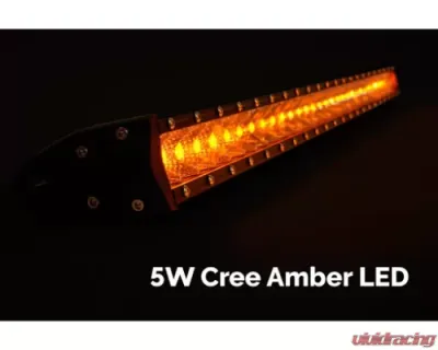 Cali Raised LED 42 Inch Slim Single Row Straight LED Light Bar 20,000 Lumens Amber - CR2316