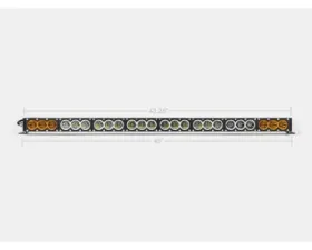Cali Raised LED 43 Inch Amber/White Dual Function LED Bar Single Row