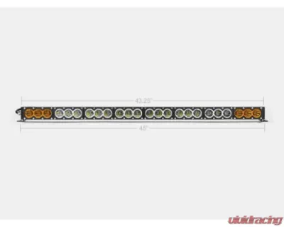 Cali Raised LED 43 Inch Amber/White Dual Function LED Bar Single Row - CR2319