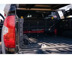 Cali Raised LED Bed Channel Supports 14-20 Tundra Black Semi Gloss Powdercoat Toyota Tundra 2014-2020