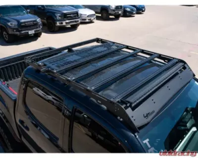 Cali Raised LED MOLLE Panel for Prinsu Roof Rack Black Semi Gloss Powdercoat - CR3746