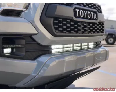 Cali Raised LED 32 Inch Lower Bumper Hidden LED Light Bar Kit 5D Optic 32 inch OSRAM LED Bar Spot Beam Bumper Light Bar Blue Backlight Tall Toyota Tacoma 2016-2021 - CR2843