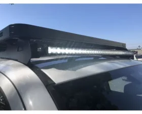 Cali Raised LED Front Runner Slimline Roof Rack LED Bar Brackets Kit 42 inch Slim LED Light Bar Clear