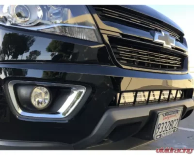 Cali Raised LED 5D Optic 32" OSRAM LED Bar Combo Beam Lower Bumper Hidden LED Light Bar Bracket Kit Chevrolet Colorado 2014-2021 - CR2715