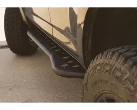 Cali Raised LED Step Edition Bolt On Rock Sliders Kick Out Powder Coat Raw Toyota 4Runner 2003-2009