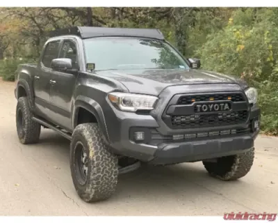 Cali Raised LED Premium Roof Rack No Front Light Bar No Switch Light Kit Toyota Tacoma 2005-2021 - CR2756
