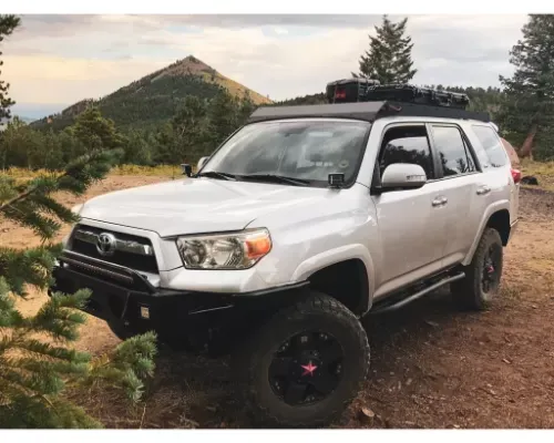 Cali Raised LED Economy Roof Rack Rack Only With Light Bar cut-out No Switch Toyota 4Runner 2010-2021 - CR2820