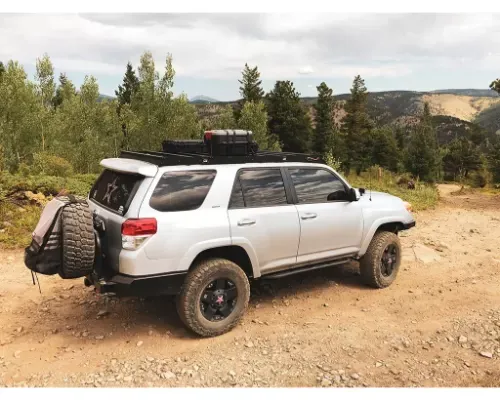 Cali Raised LED Premium Roof Rack 42 in White Dual Row Spot Beam No Switch Cut Outs and Light Kit Toyota 4Runner 2010-2021 - CR2827